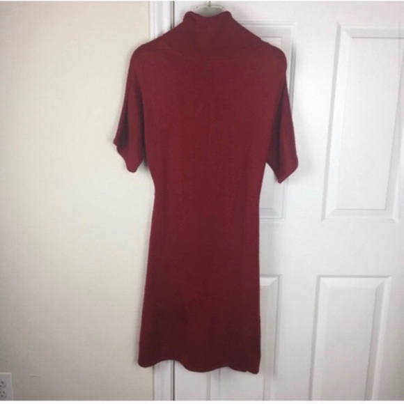 Tahari Knit Dress Cowl Neck Short Sleeves S - Picture 2 of 6